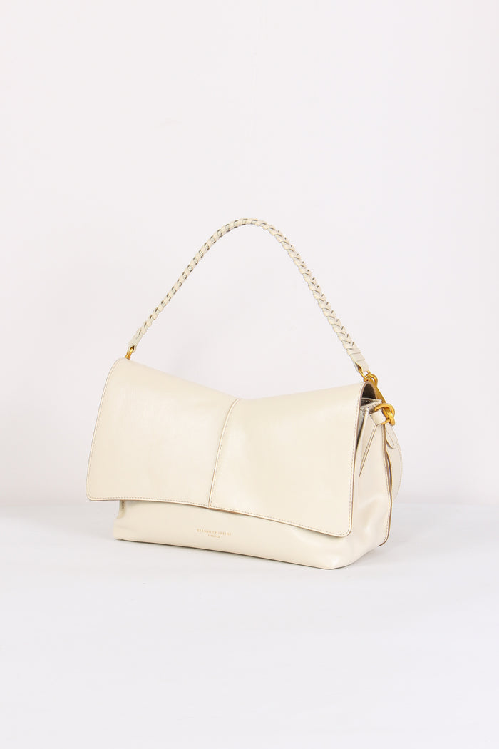 Diva Tracolla Patta Manico Intreccio Talco-2