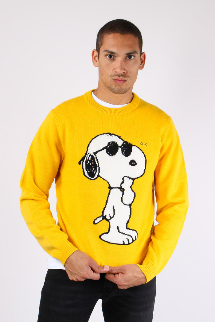 Maglia Logo Grande Snoopy Giallo-6