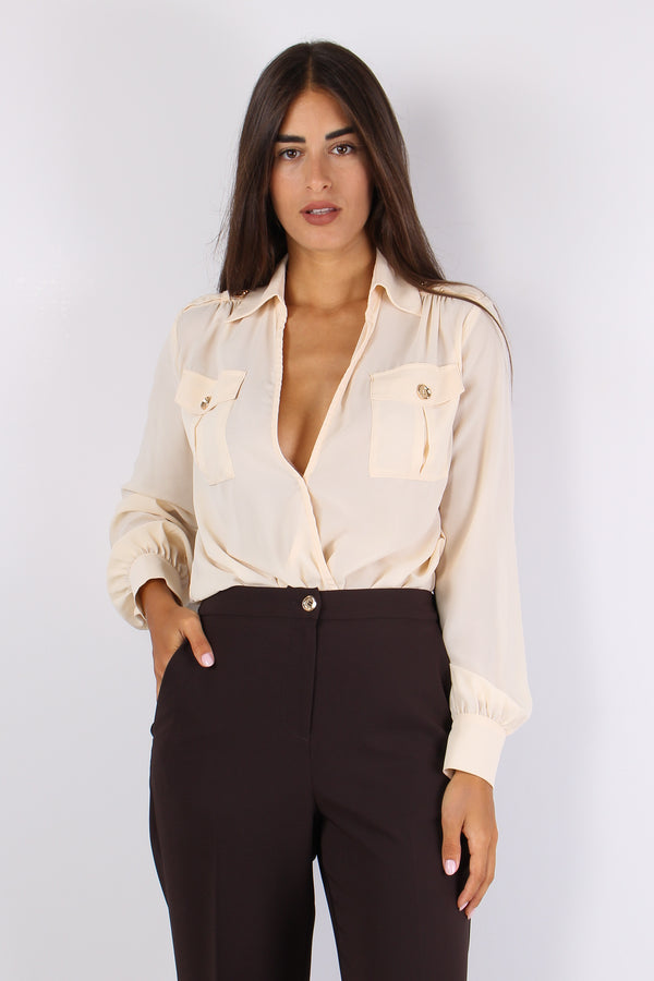 Facilis Camicia Body Taschine Birch Beige