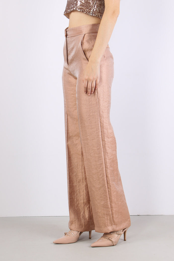 Pantalone Fluido Spalmato Blush-4