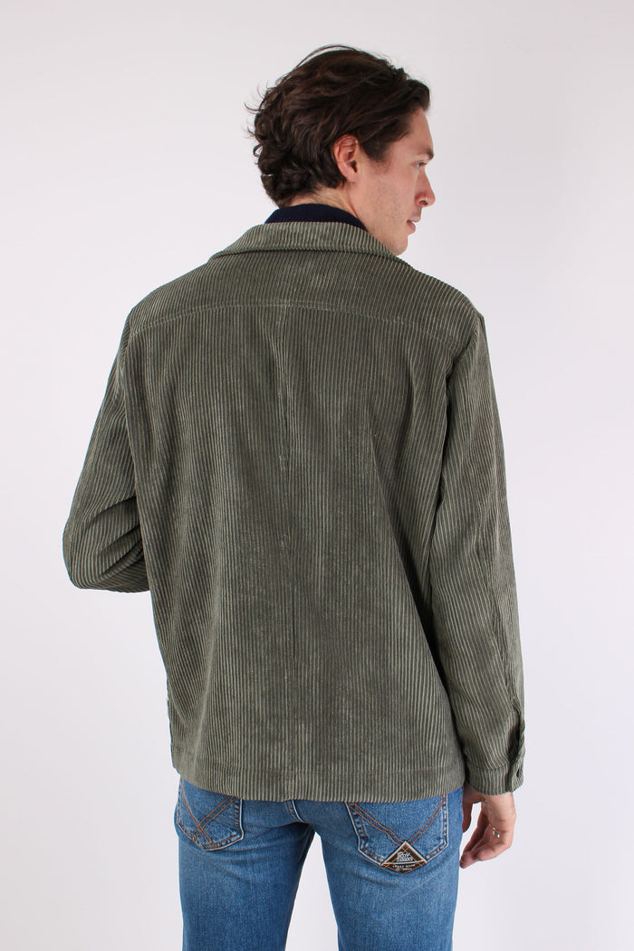 Spillo Giacca Camicia Velluto Salvia-5