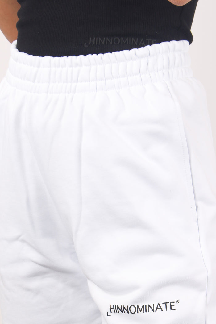 Pantalone Felpa Basico Bianco-10