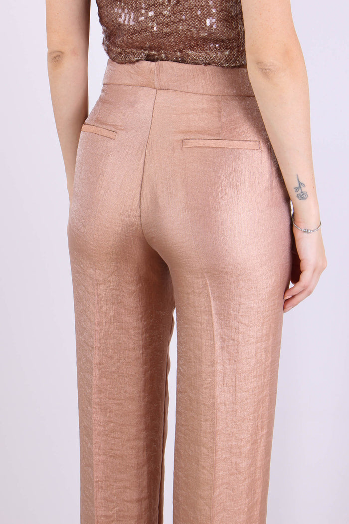 Pantalone Fluido Spalmato Blush-9