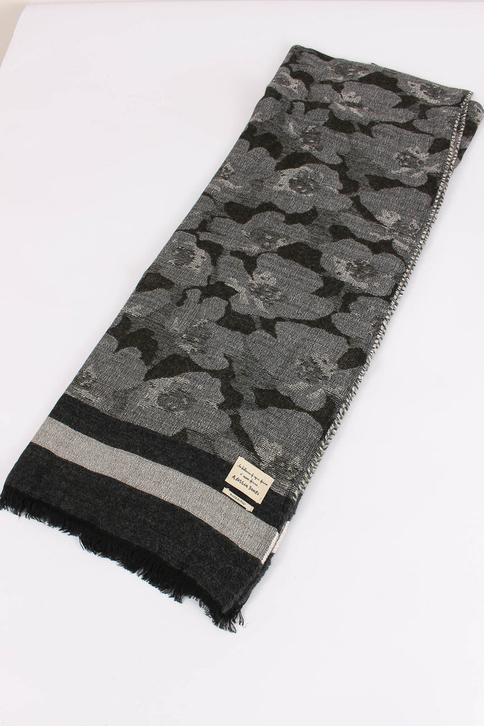Sciarpa Frange Grigio/nero-3