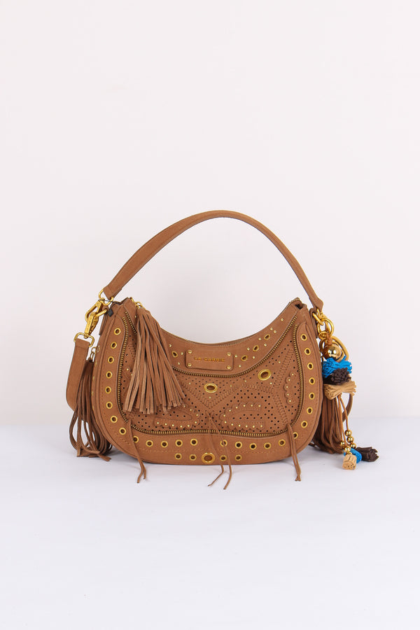 Mezzaluna Suede Jungle Cuoio