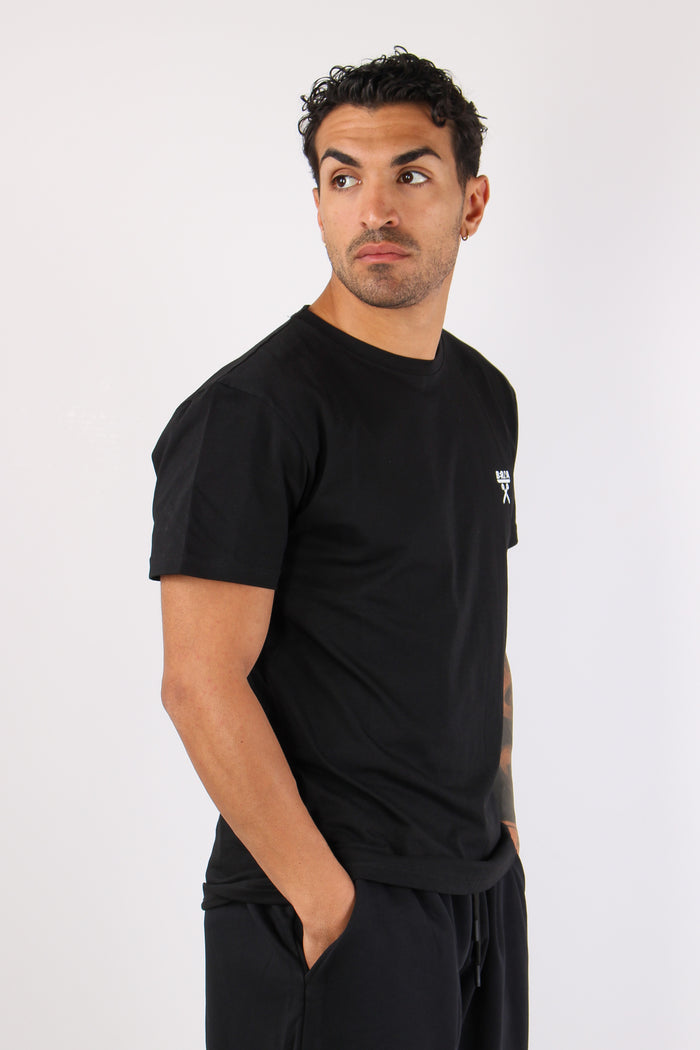 T-shirt Regular Logo Nero-6