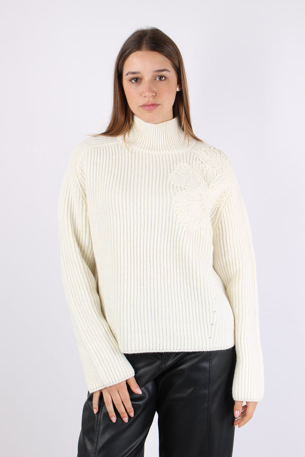 Maglia Collo Alto Star White-2