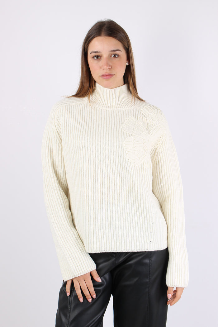 Maglia Collo Alto Star White-2