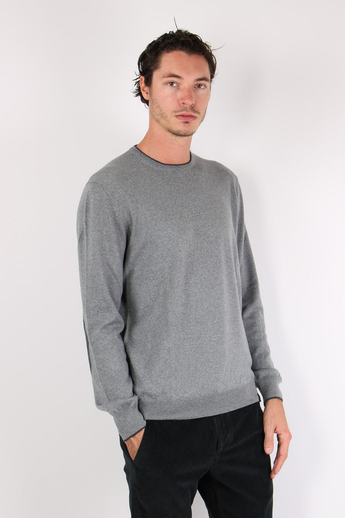 Maglia Manica Toppa Profilo Grigio-6