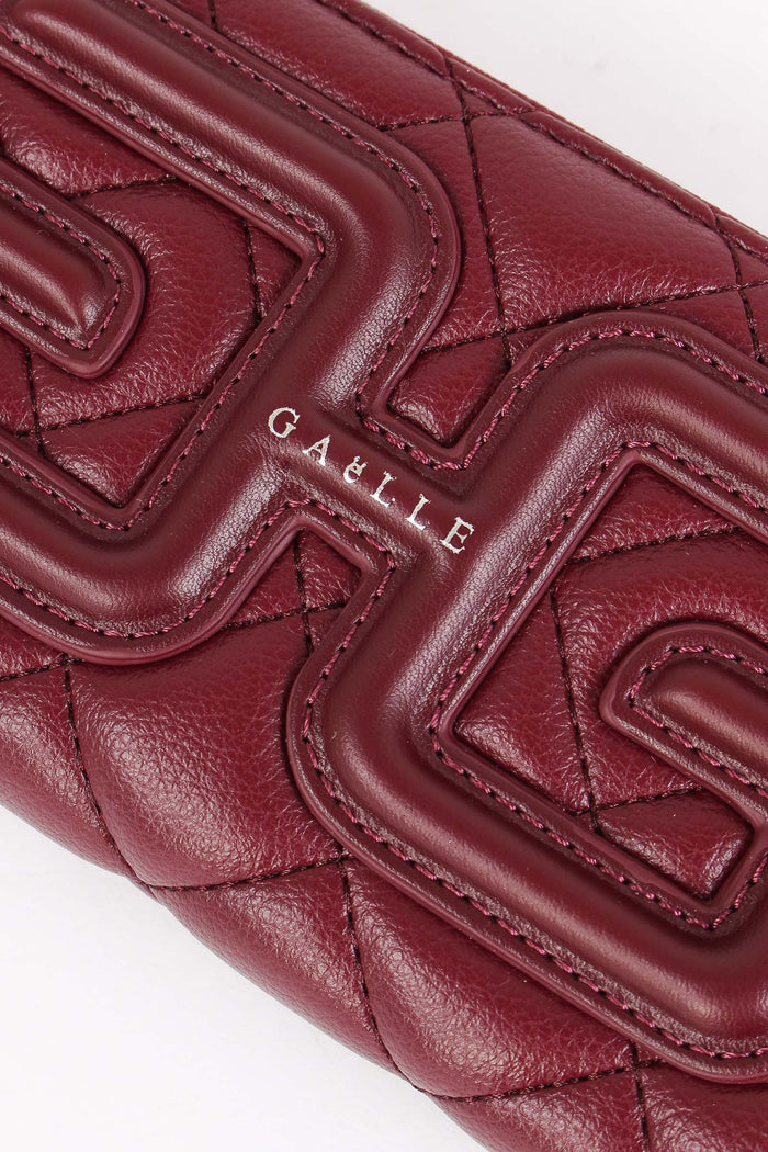 Zip Around Matelasse Double G Mosto-5