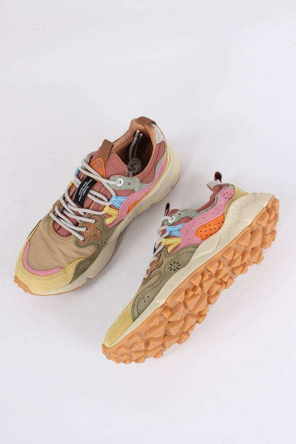 Sneakers Yamano Suede Nylon Cream/taupe-2