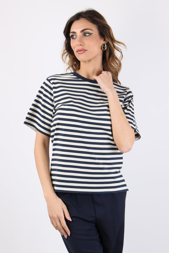Wkdvenaco T-shirt Scatoletta Ecru/blu-3