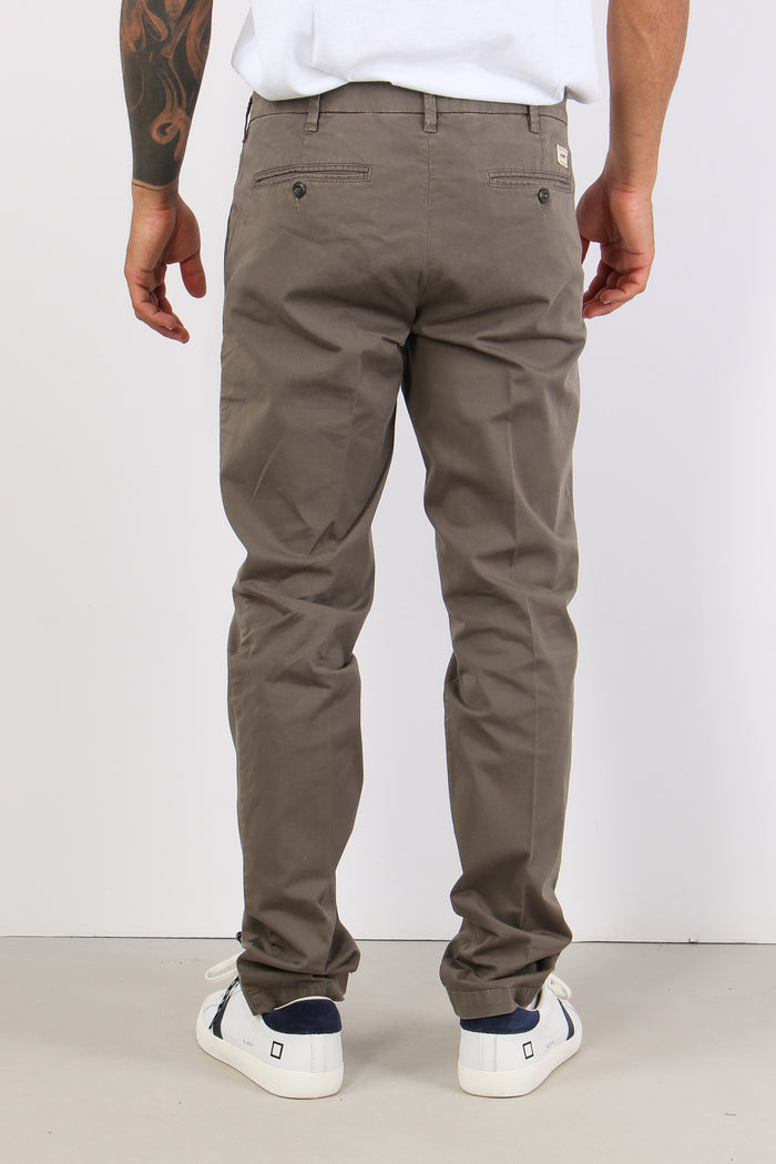 Chino Slim Gabardina Grigio-4