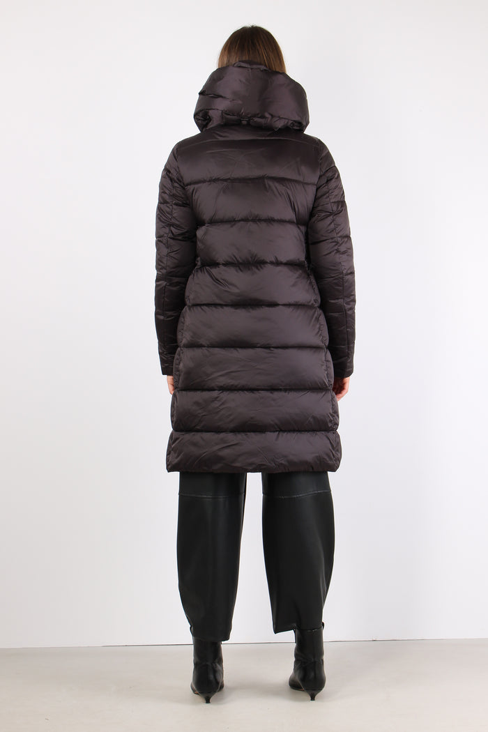 Lysa Piumino Lungo Collo In Brown Black-5