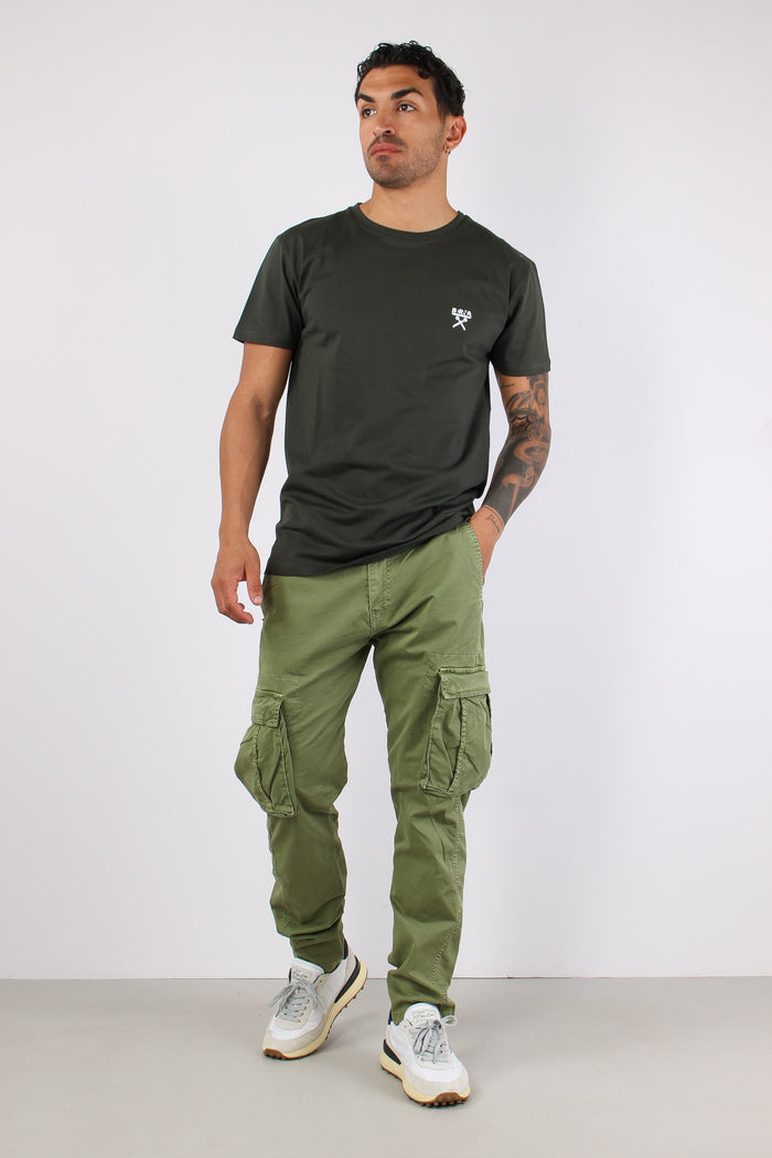Pantalone Tasconato Verde Scuro