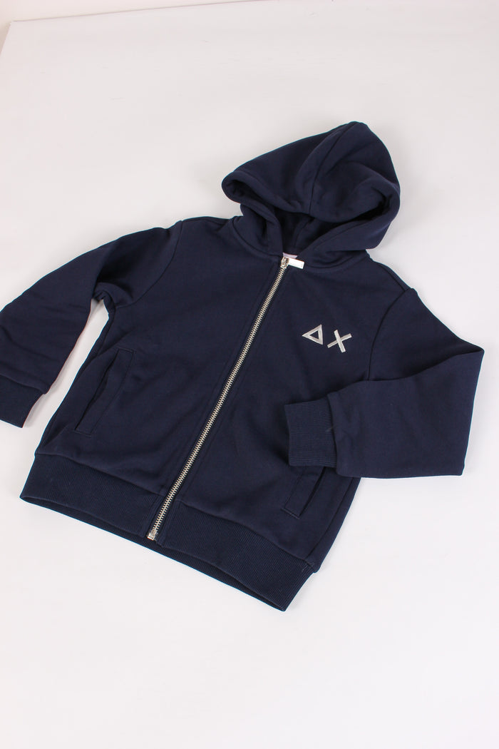 Felpa Full Zip Basica Navy Blue-2