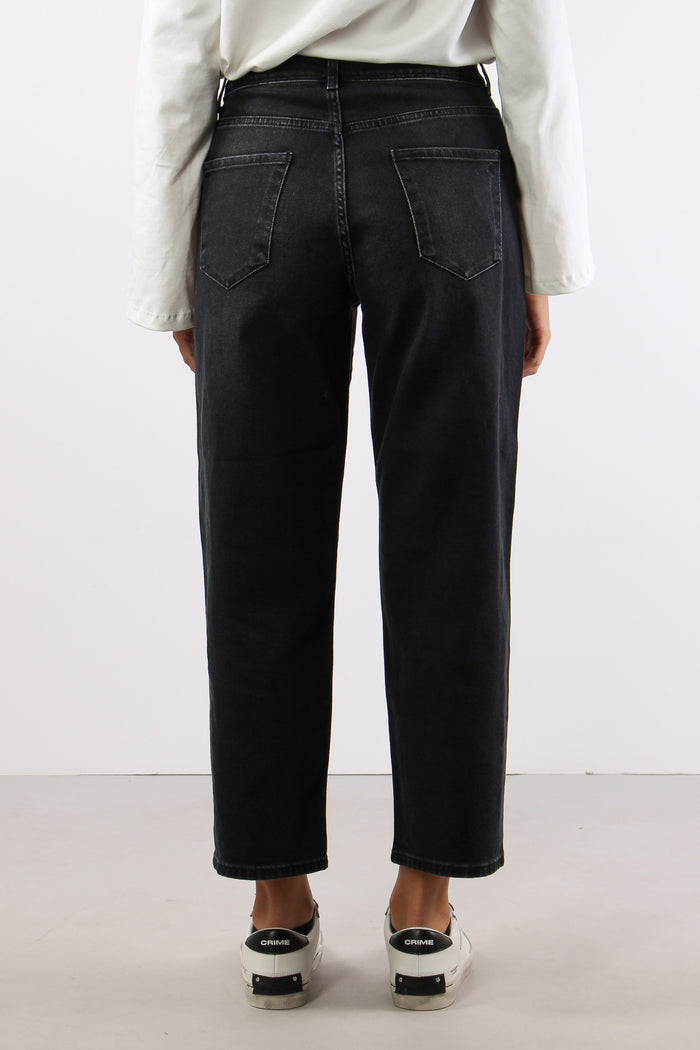Denim Cropped Stretch Denim Nero-5