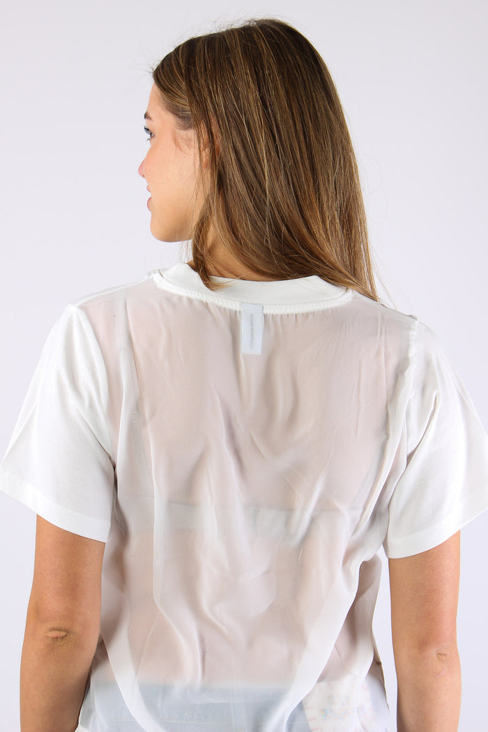 T-shirt Ricamo Organza Off White-6