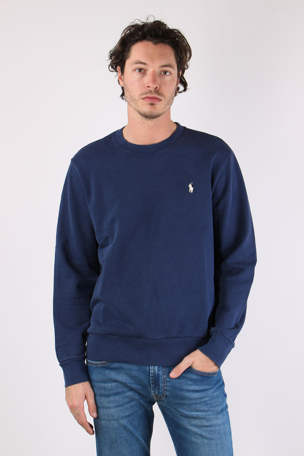 Felpa Girocollo Garzata Cruise Navy