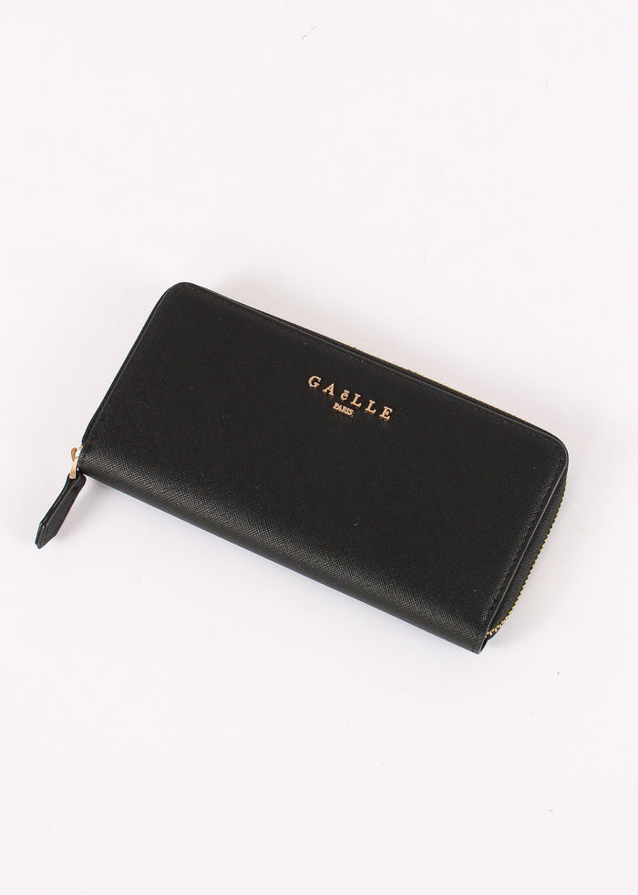 Zip Around Saffiano Nero-4
