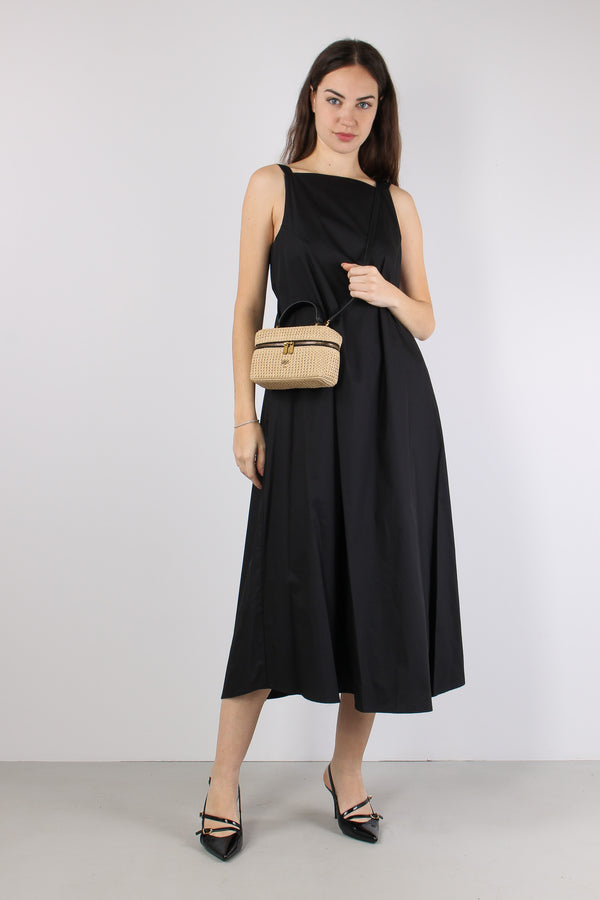 Abito Lungo Cotone Nero