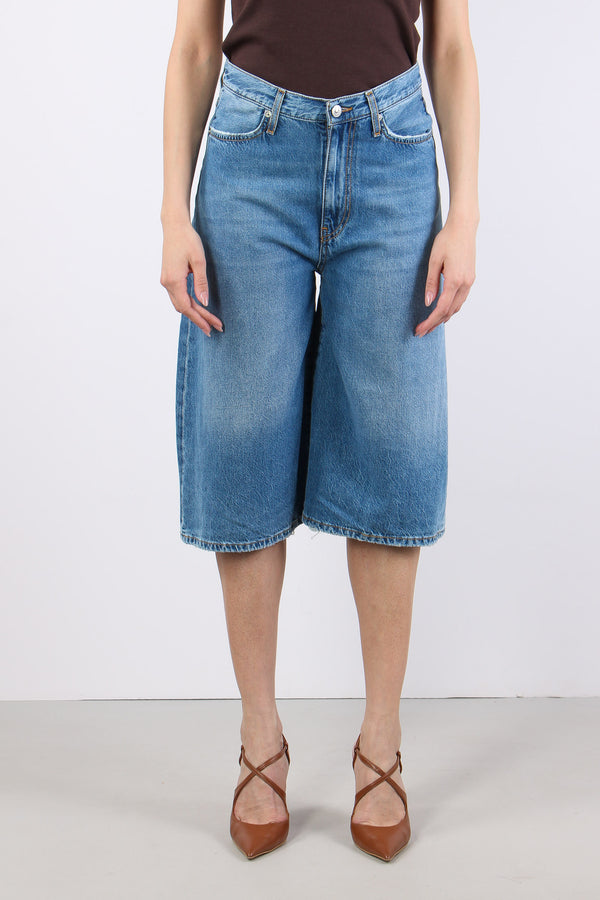 Bermuda Denim Tencell Denim Chiaro-2