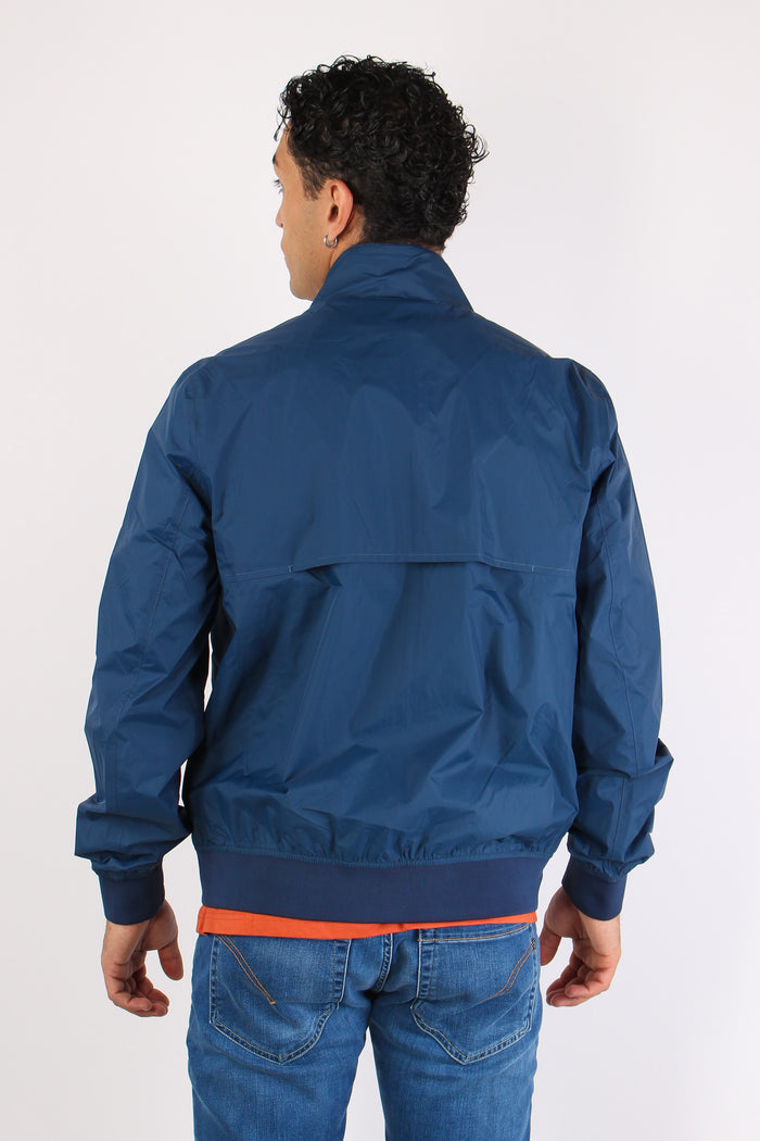 Giubbotto Reversibile Collo In Piedi Blue-5