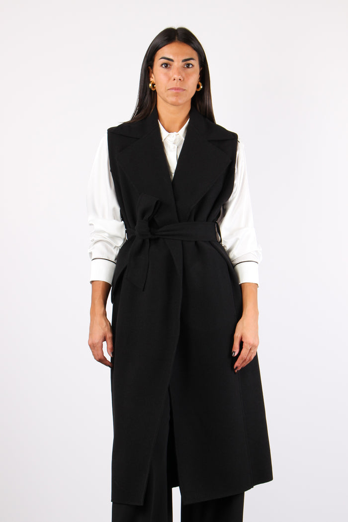 Gilet Flanella Sfoderato Nero