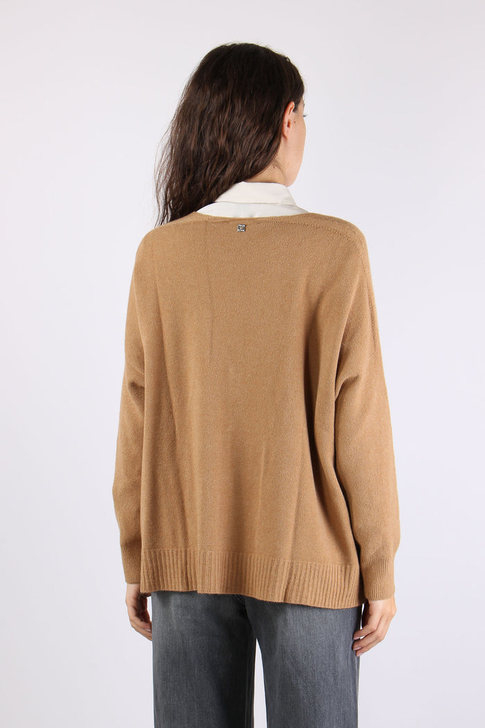 Cardigna Over Maglia Apple Cinnamon-5