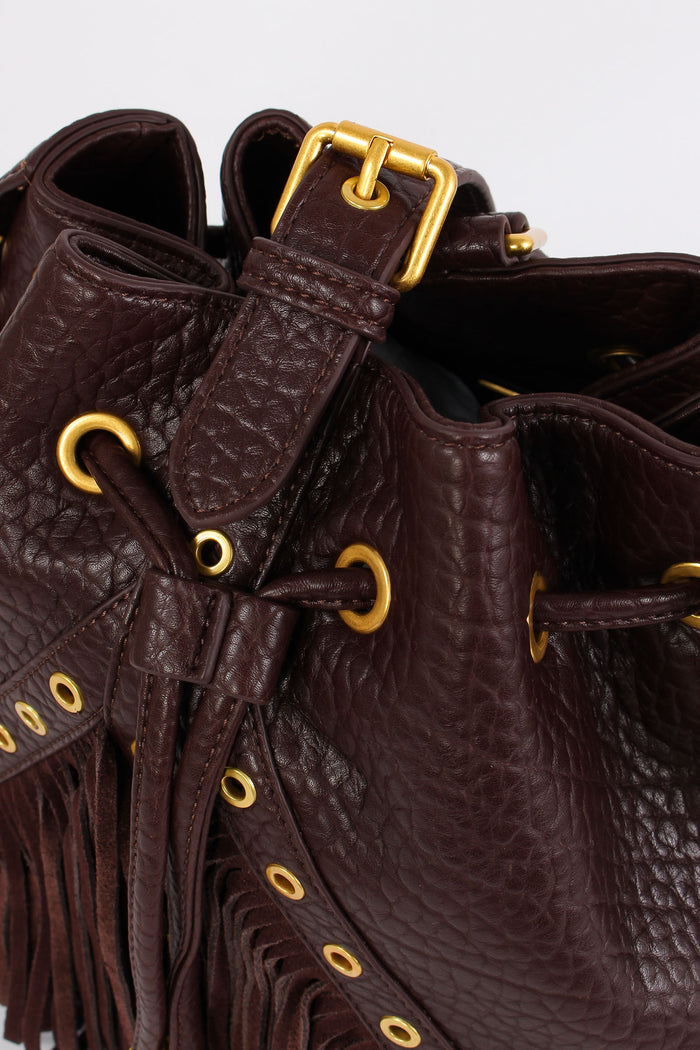 Secchiello Frange Occhiello Brown-8