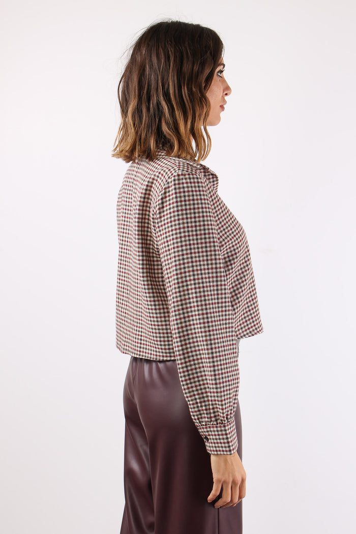 Camicia Micro Quadro Borux/moro-6