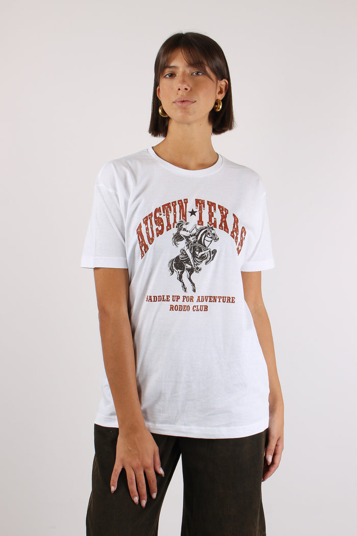 T-shirt Stampa Bianco-5