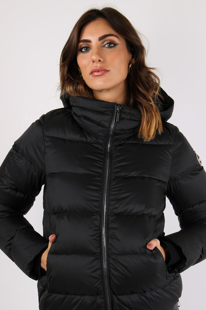 Piumino Over Cappuccio Nero-4
