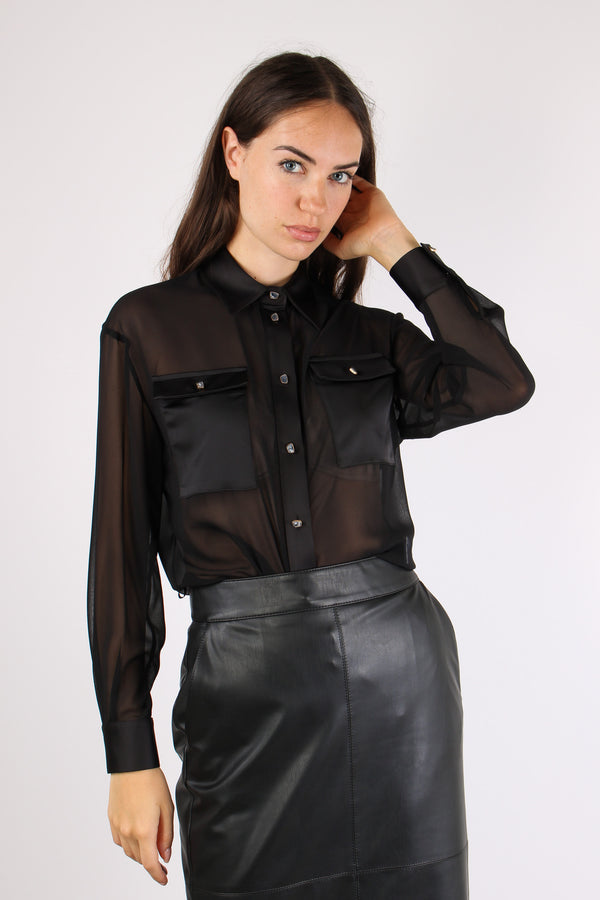 Camicia Profilo Raso Black-2