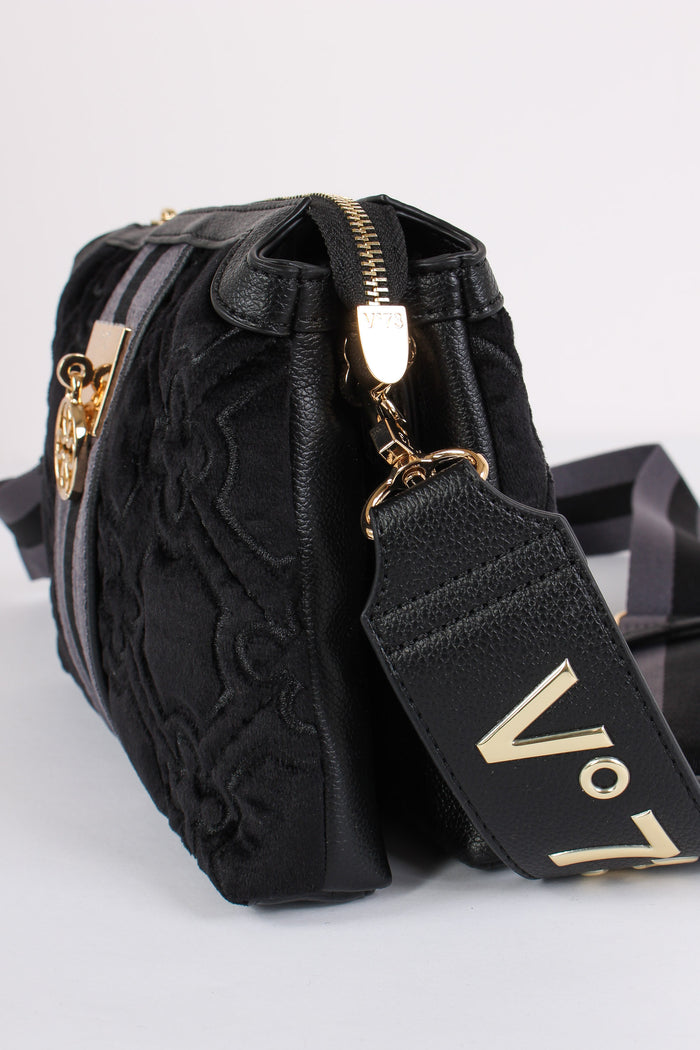 Cate Borsa Tre Scomparti Nero/grigio-7