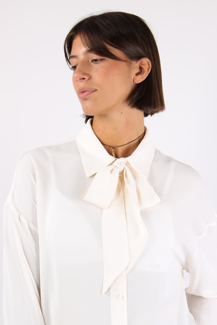 Camicia Viscosa Inserto  Collana Latte-7