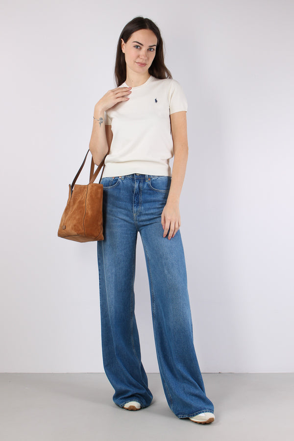 Pullover Manica Corta Cream