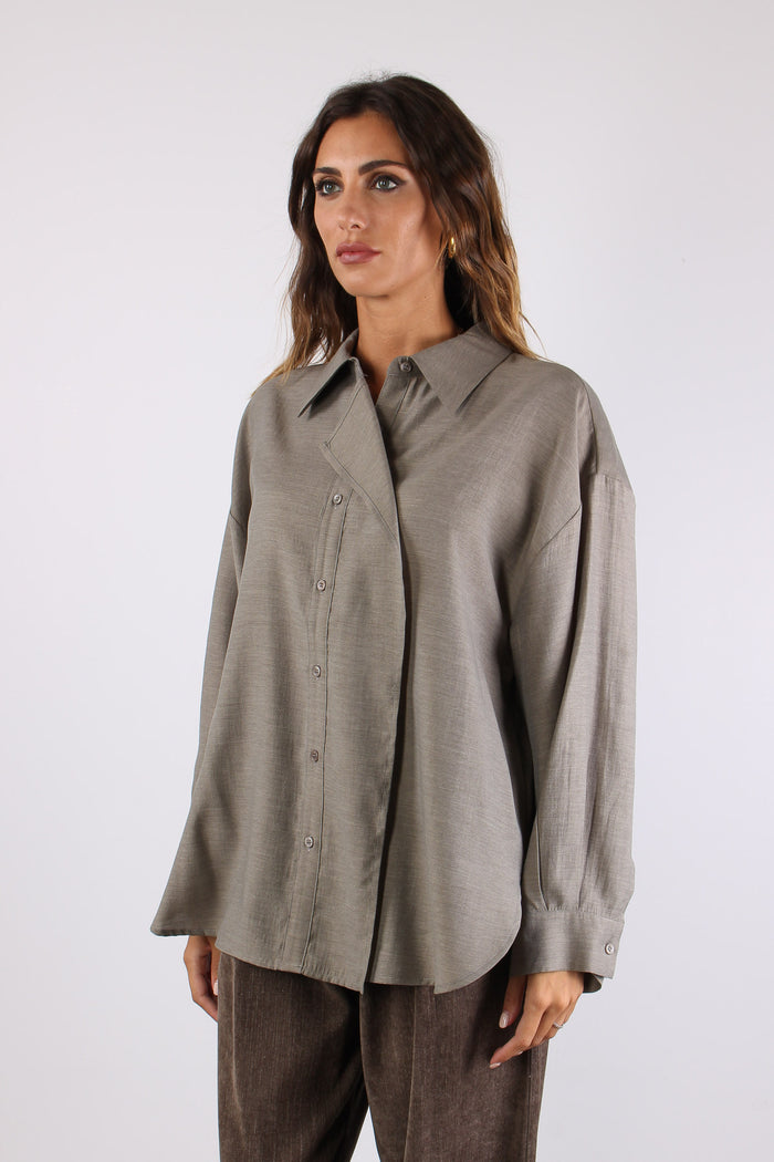 Camicia Rouges Misto Viscosa Grigio-4