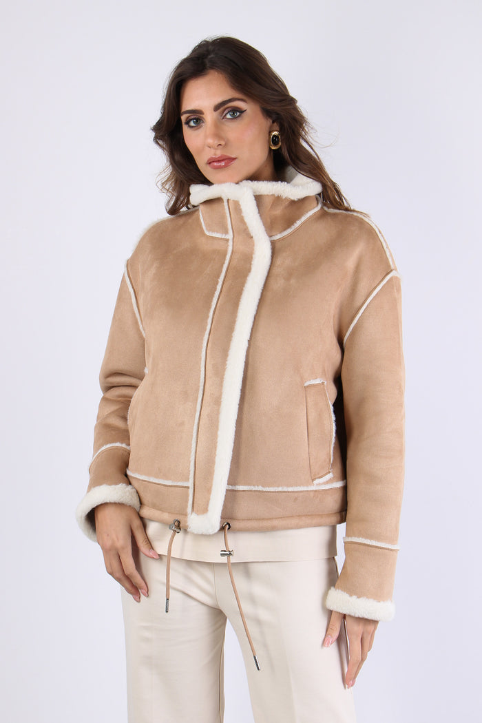 Ecomontone Corto Over Misty Nude-2