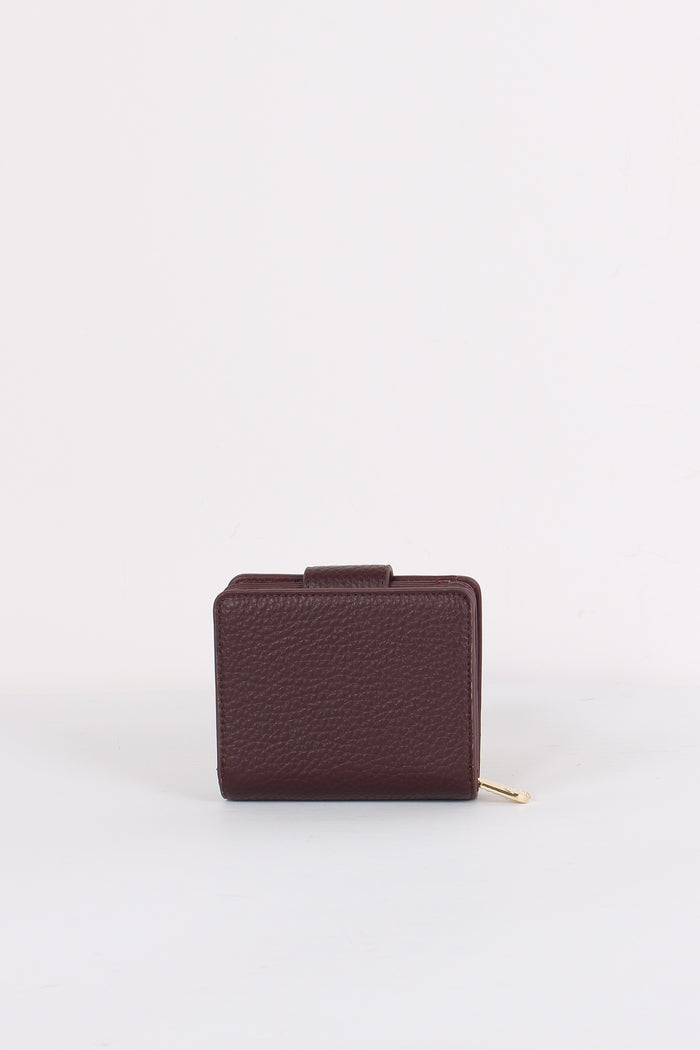 Federica W Portafoglio Piccolo Bordeaux-3