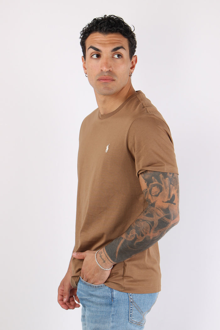 T-shirt Custom Slim Fit Rl Brown-3
