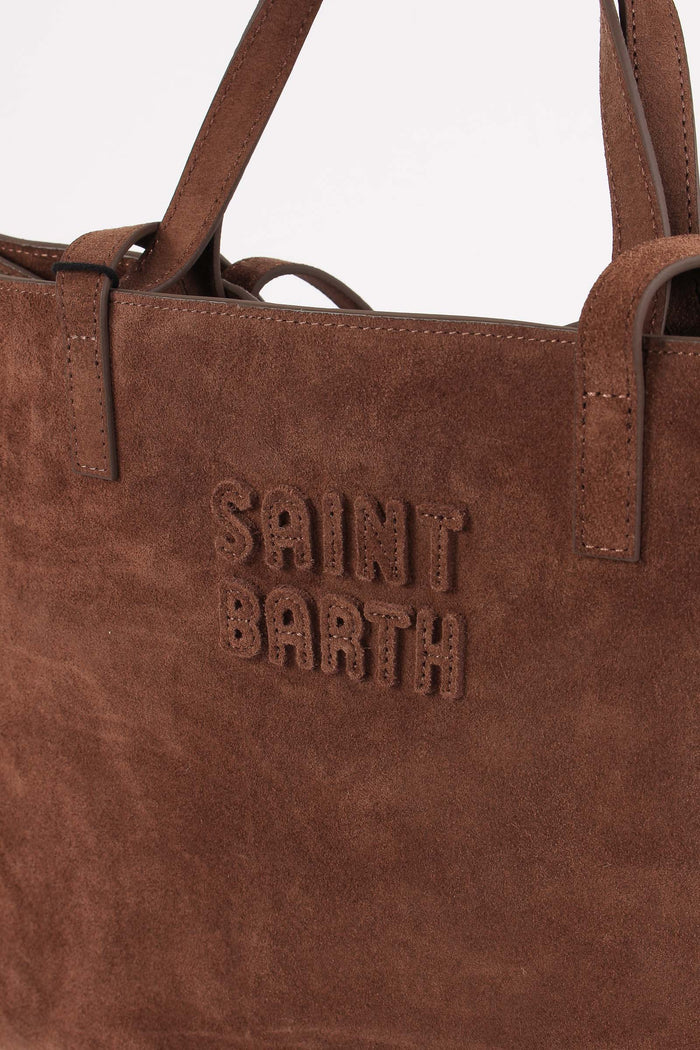 Borsa A Tracolla Suede Brown-5