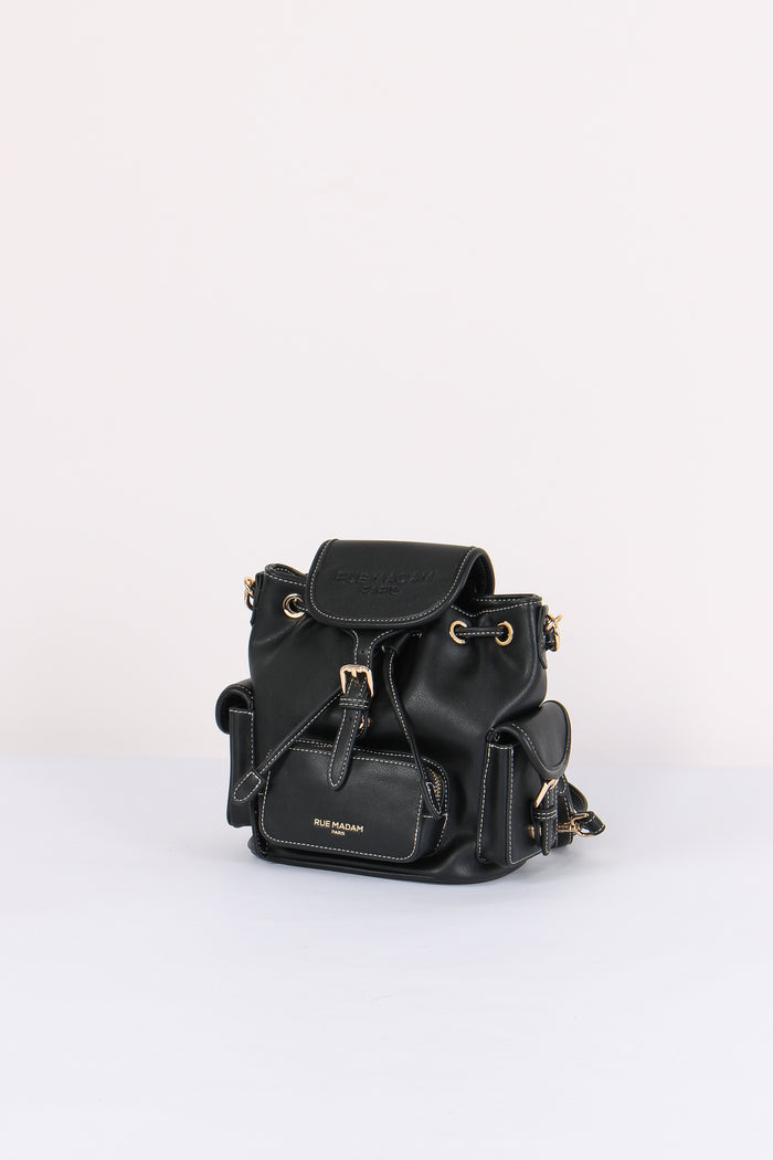 Zaino Logo Multi Tasche Black-2