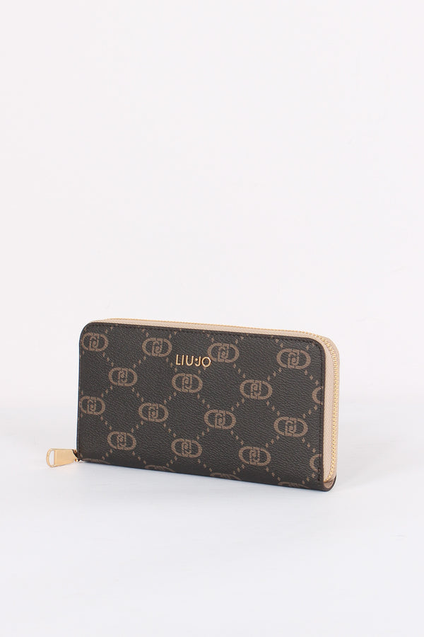 Portafoglio Zip Around Grande Neutro-2