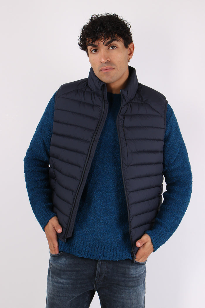 Rhus Gilet Piuma Blue Black-3
