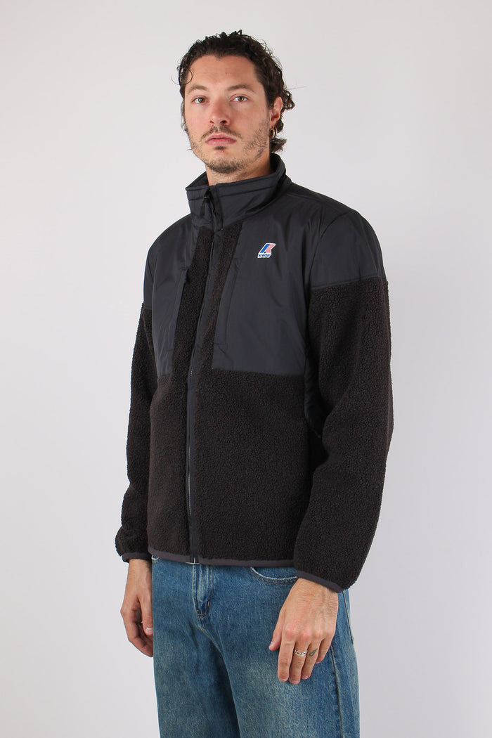 Giubbotto Collo In Piedi Black Pure-4