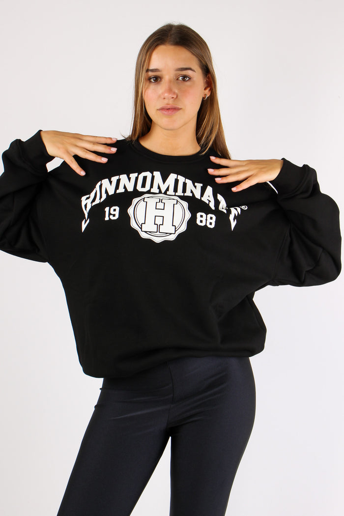 Felpa College Nero-3