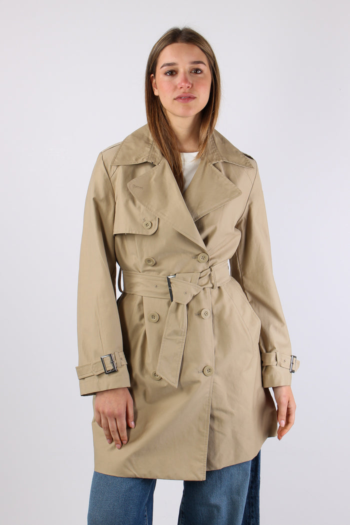 Trench Lungo Cotone Sand-3