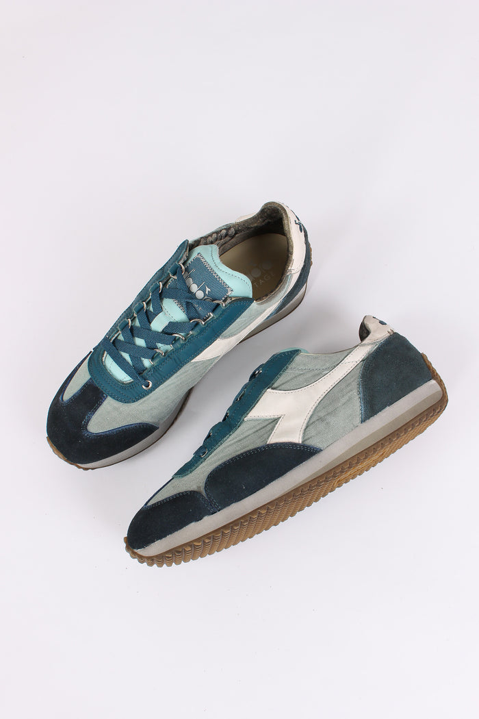 Sneakers Equipe Dirty Azzurro Piuma-2