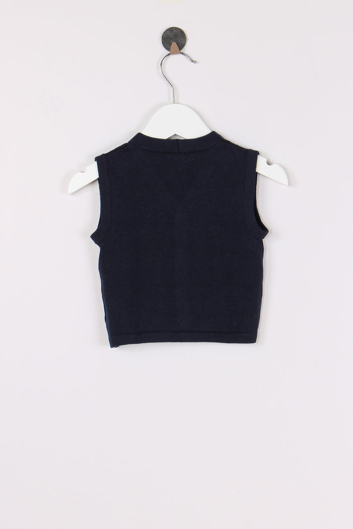 Gilet Punto Milano Bottoni Blu-2